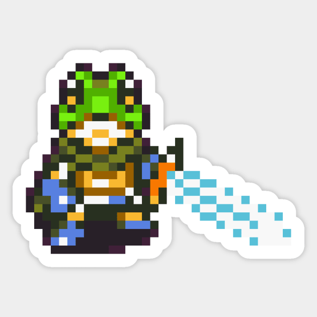 Fighting Frog Sprite Sticker by SpriteGuy95